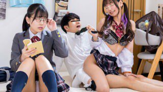 HUNTC-053 [A skinny girl with the top academic score and a slut girl with the top sex score] Two extreme xxxhood friends compete for my cock in a 3P! I’m interested in you