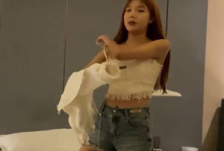 Long legs and beautiful buttocks perfect gun mount girl next door sobbing